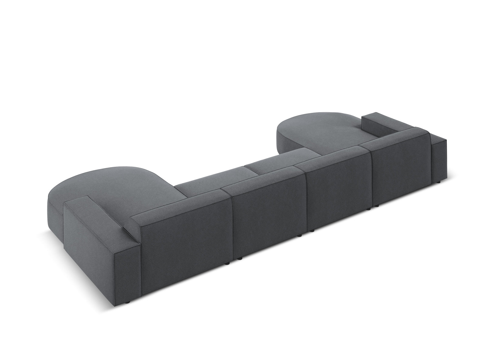 Jodie Modulares Panoramic Sofa 6 Sitzer in Dark Grey präsentiert im Onlineshop von KAQTU Design AG. 3er Sofa ist von Micadoni
