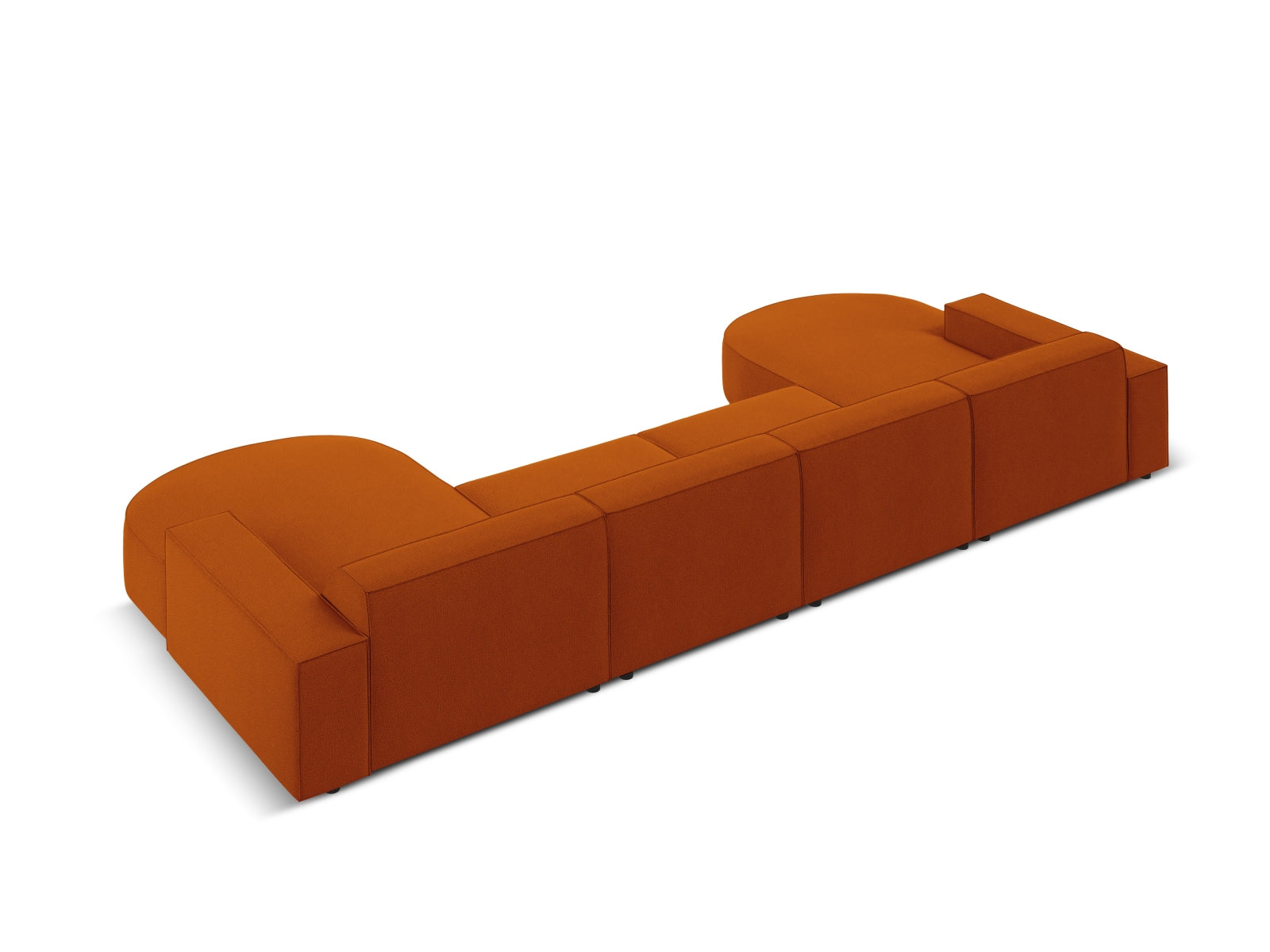 Jodie Modulares Panoramic Sofa 6 Sitzer in Terracotta präsentiert im Onlineshop von KAQTU Design AG. 3er Sofa ist von Micadoni