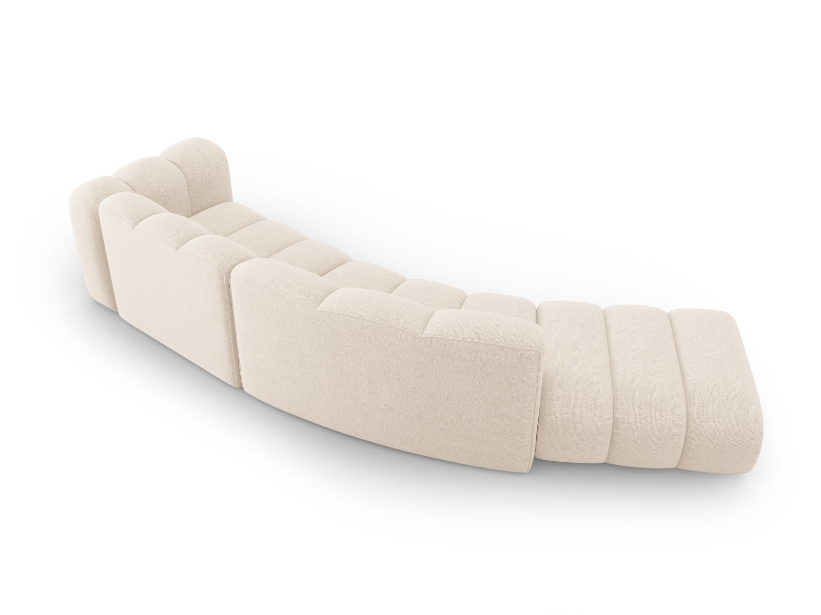 Lupine Modulares Sofa links 5 Sitzer in Light Beige präsentiert im Onlineshop von KAQTU Design AG. L-Sofa links ist von Micadoni