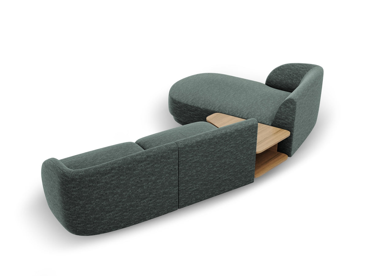 Miley Modulares Sofa links 3 Sitzer in Petrol-Haga präsentiert im Onlineshop von KAQTU Design AG. L-Sofa links ist von Micadoni