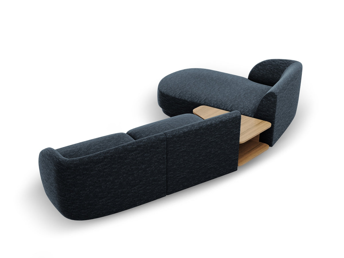 Miley Modulares Sofa links 3 Sitzer in Royal Blue-Haga präsentiert im Onlineshop von KAQTU Design AG. L-Sofa links ist von Micadoni