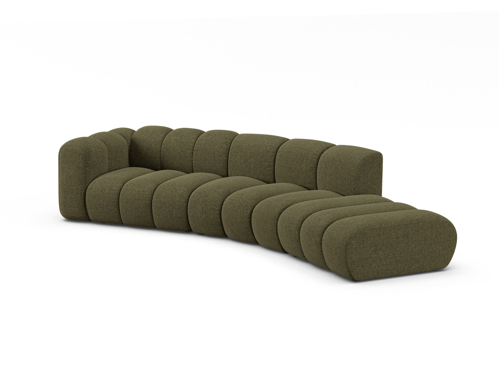 Lupine Modular Sofa links 5 Sitzer in Green präsentiert im Onlineshop von KAQTU Design AG. Modulares Sofa ist von Micadoni