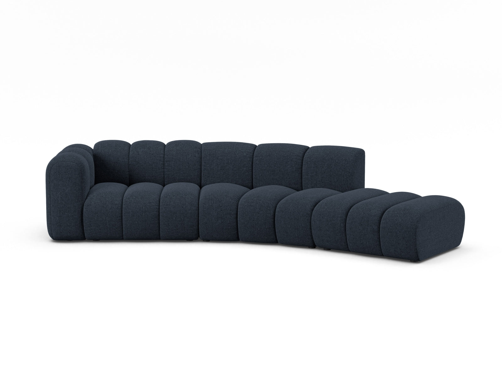 Lupine Modular Sofa links 5 Sitzer in Navy Blue-Eden präsentiert im Onlineshop von KAQTU Design AG. 3er Sofa ist von Micadoni