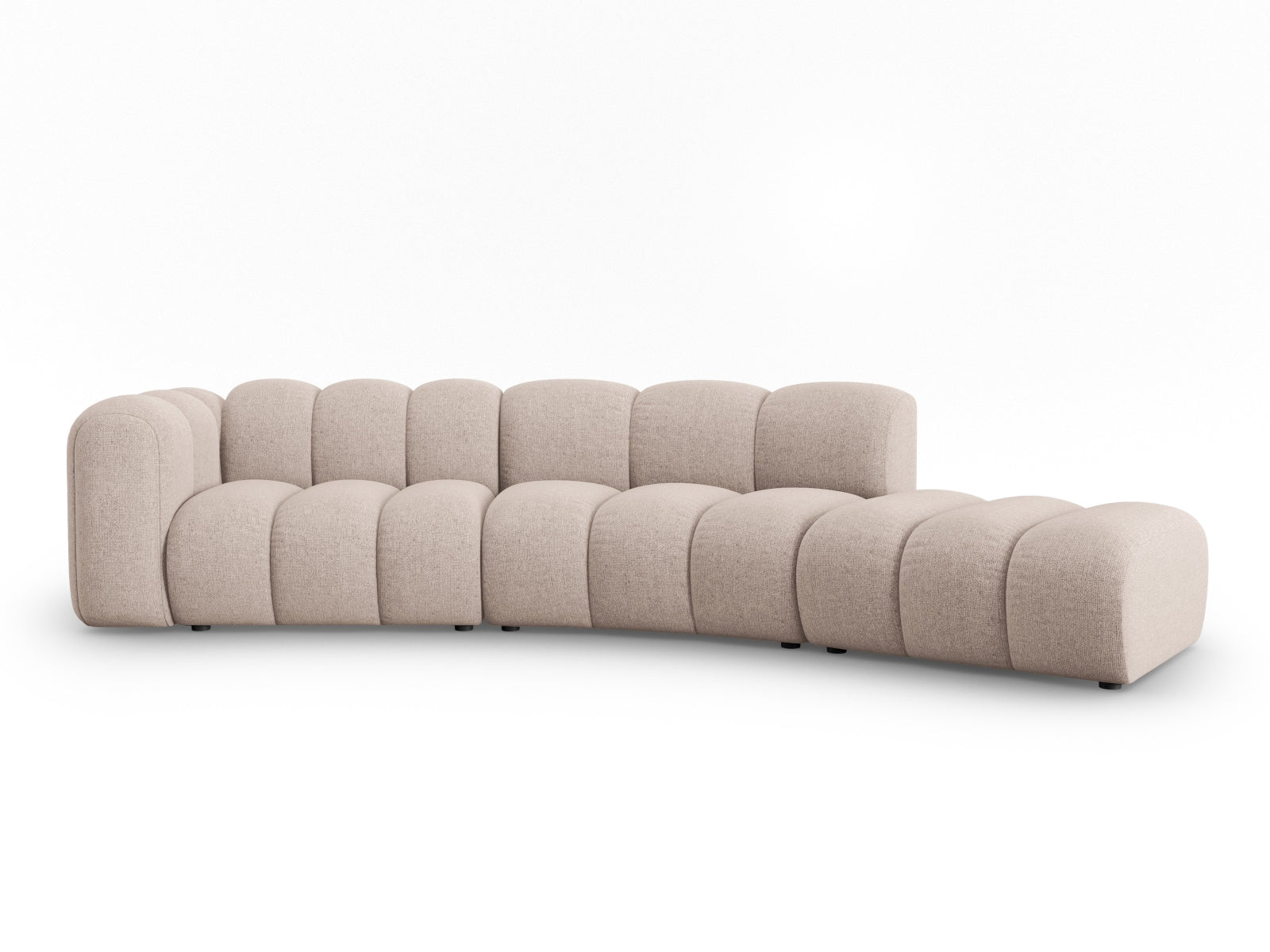 Lupine Modulares Sofa rechts 5 Sitzer in Beige präsentiert im Onlineshop von KAQTU Design AG. L-Sofa rechts ist von Micadoni