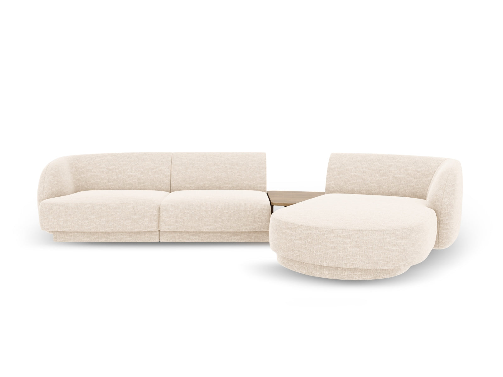 Miley Modulares Sofa rechts 3 Sitzer in Light Beige präsentiert im Onlineshop von KAQTU Design AG. L-Sofa rechts ist von Micadoni