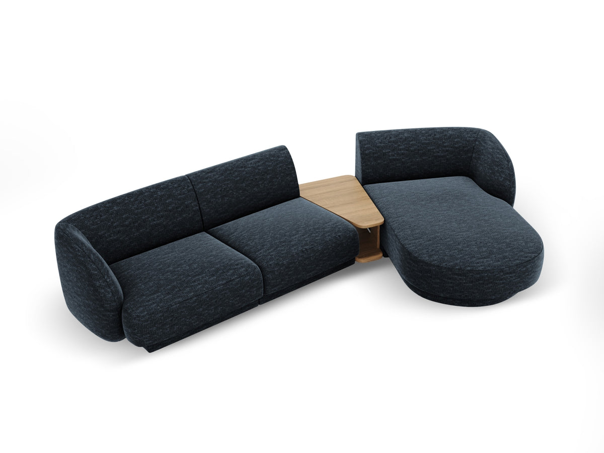 Miley Modulares Sofa rechts 3 Sitzer in Royal Blue-Haga präsentiert im Onlineshop von KAQTU Design AG. L-Sofa rechts ist von Micadoni