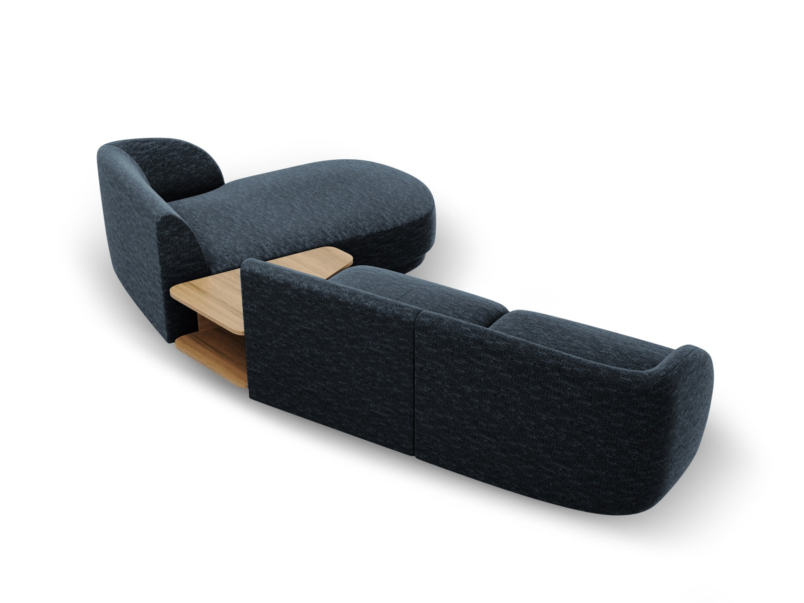Miley Modulares Sofa rechts 3 Sitzer in Royal Blue präsentiert im Onlineshop von KAQTU Design AG. L-Sofa rechts ist von Micadoni