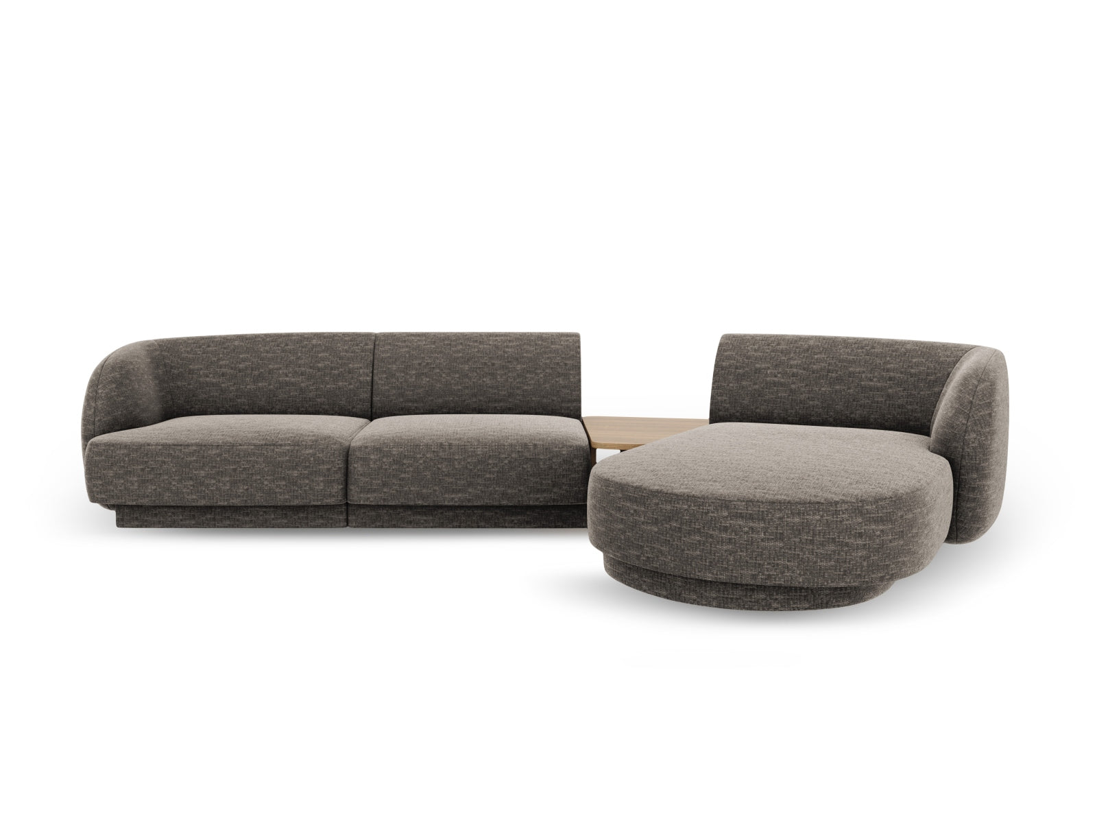 Miley Modulares Sofa rechts 3 Sitzer in Grey präsentiert im Onlineshop von KAQTU Design AG. L-Sofa rechts ist von Micadoni