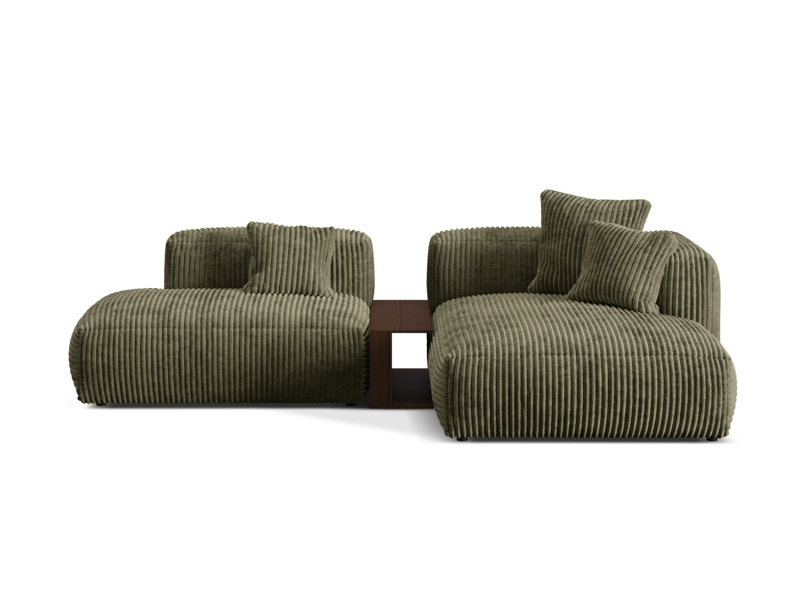 Martina Modulares Ecksofa rechts 2 Sitzer in Moss Green präsentiert im Onlineshop von KAQTU Design AG. Ecksofa rechts ist von Micadoni
