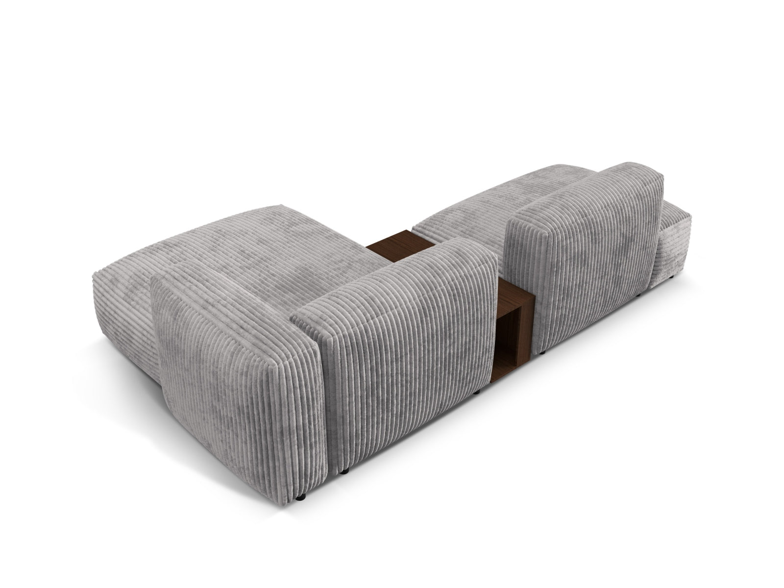 Martina Modulares Ecksofa rechts 2 Sitzer in Light Grey präsentiert im Onlineshop von KAQTU Design AG. Ecksofa rechts ist von Micadoni