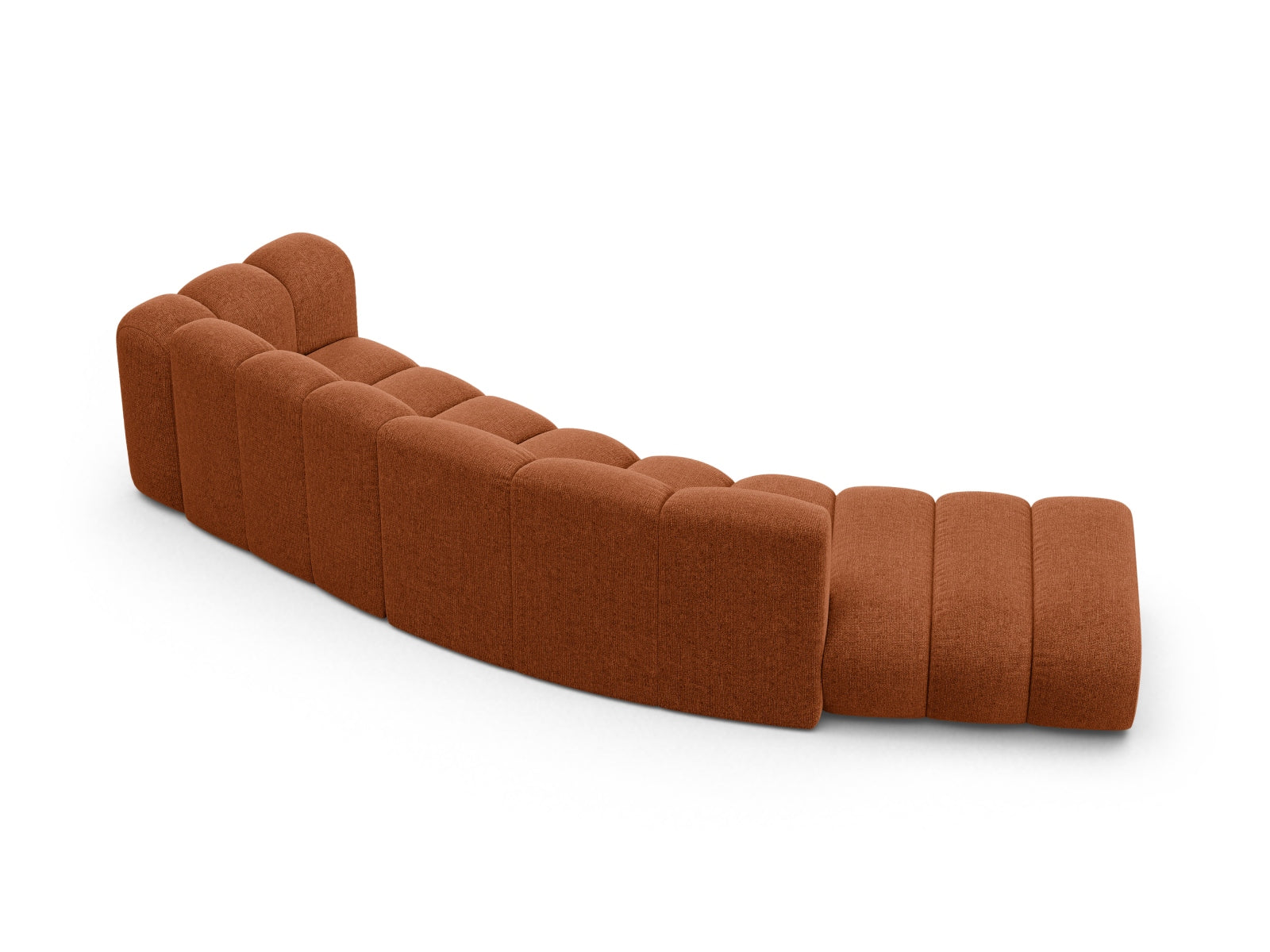 Lupine Modular Sofa rechts 5 Sitzer in Brick präsentiert im Onlineshop von KAQTU Design AG. 5er Sofa ist von Micadoni