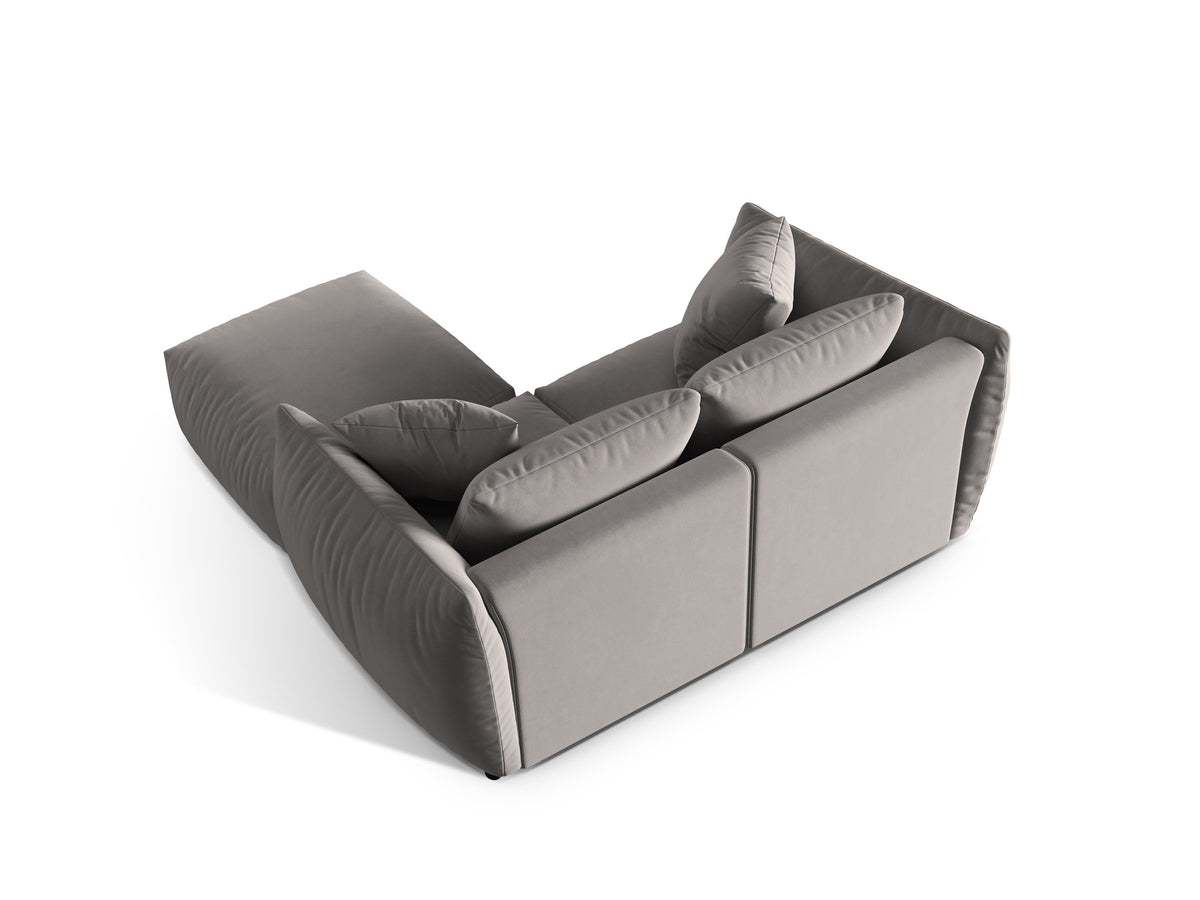 Chris Modular Ecksofa 4 Sitzer in Grey-Casino präsentiert im Onlineshop von KAQTU Design AG. L-Sofa links ist von Micadoni