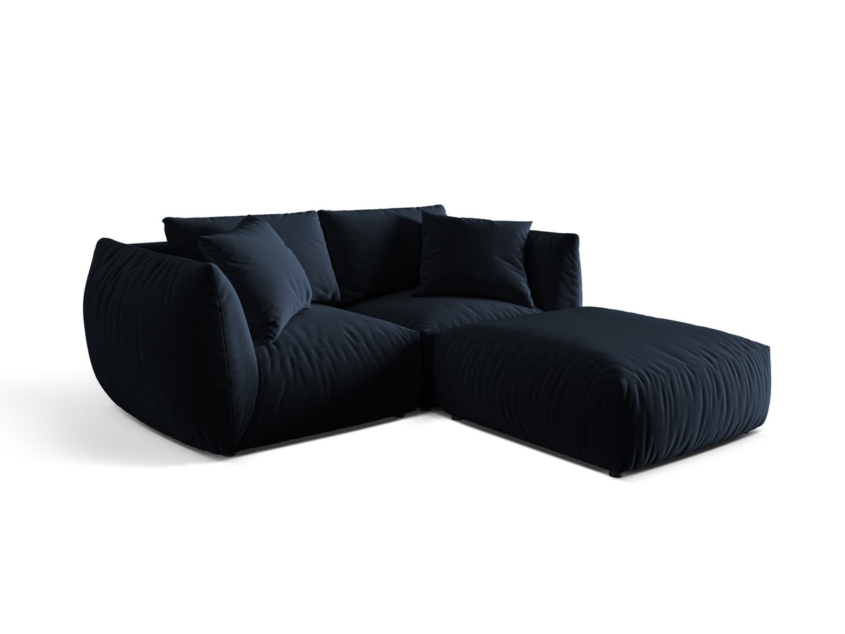 Chris Modular Ecksofa 4 Sitzer in Royal Blue-Casino präsentiert im Onlineshop von KAQTU Design AG. L-Sofa links ist von Micadoni