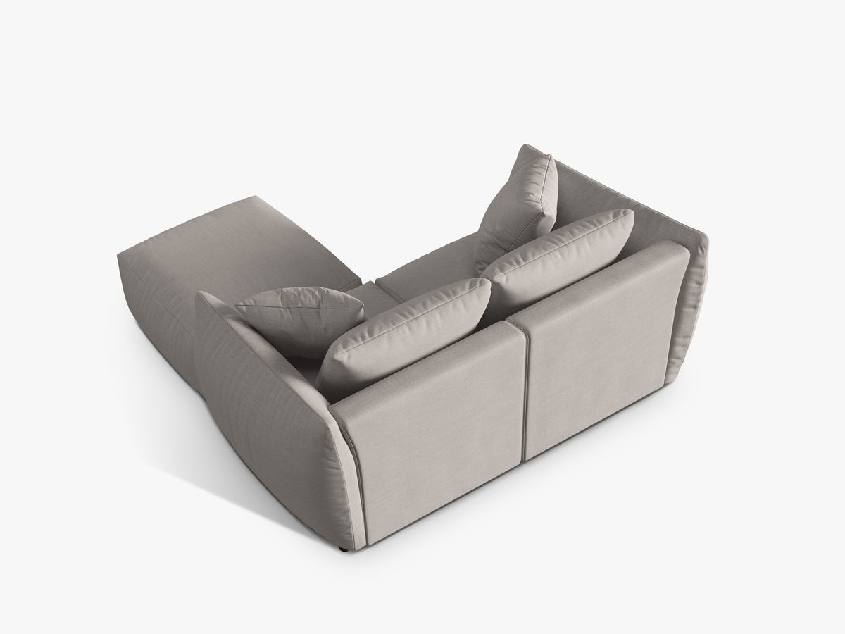 Chris Modular Ecksofa 4 Sitzer in Natural-LINS präsentiert im Onlineshop von KAQTU Design AG. L-Sofa links ist von Micadoni