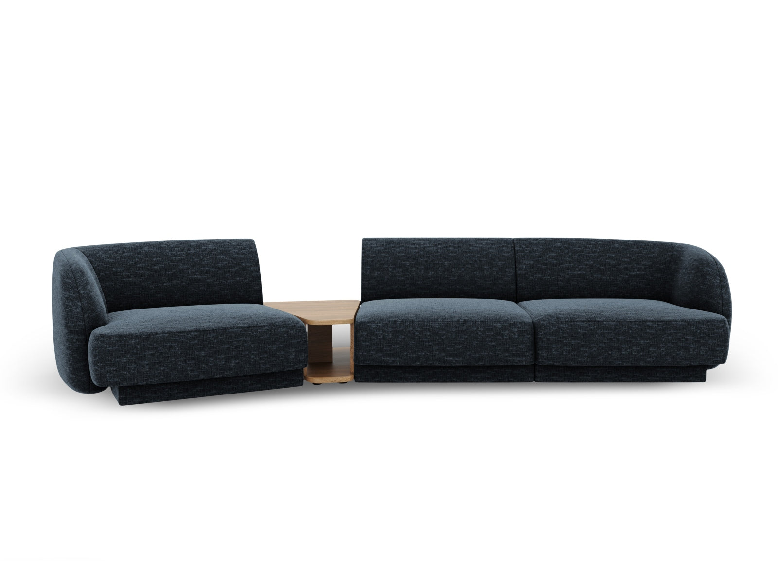 Miley Modulares Sofa links 3 Sitzer in Royal Blue präsentiert im Onlineshop von KAQTU Design AG. L-Sofa links ist von Micadoni