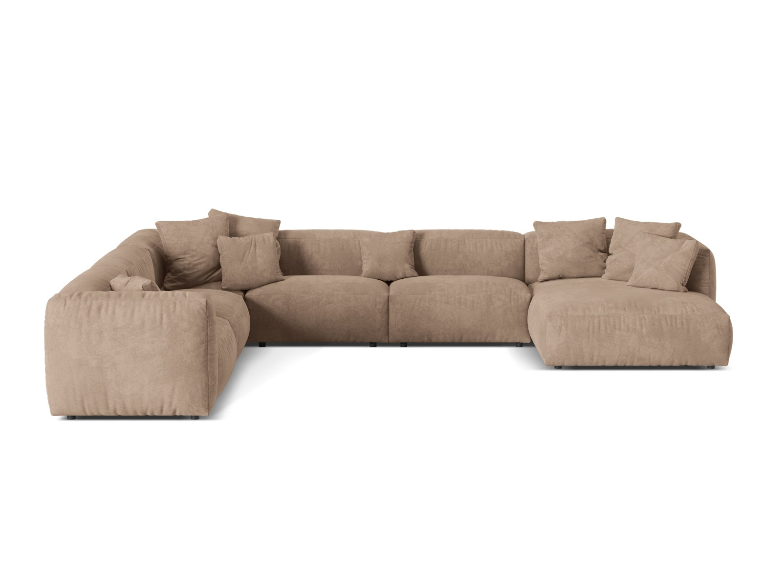 Stilvolles 6-Sitzer Ecksofa Martina in linker Ausführung, ideal für gemütliche Abende und zeitgemäße Einrichtung.