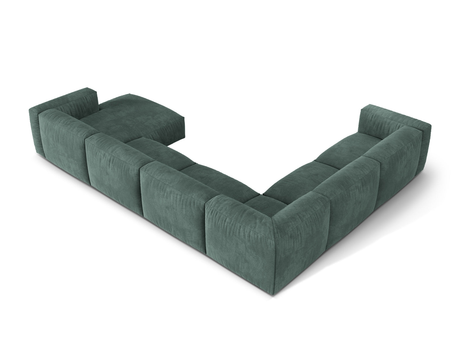 Elegantes 6-Sitzer Ecksofa Martina in linker Variante, perfekt für gesellige Runden und stilvolle Einrichtung. Bequem und modern.