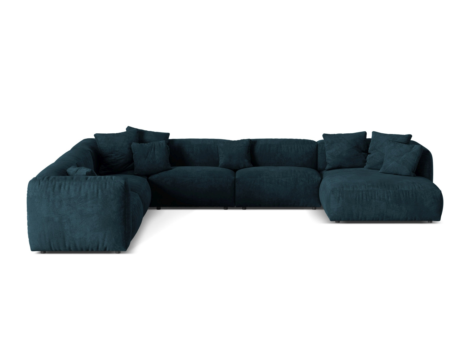 Elegantes 6-Sitzer Ecksofa Martina in linker Variante, perfekt für gesellige Runden und modernes Wohndesign.