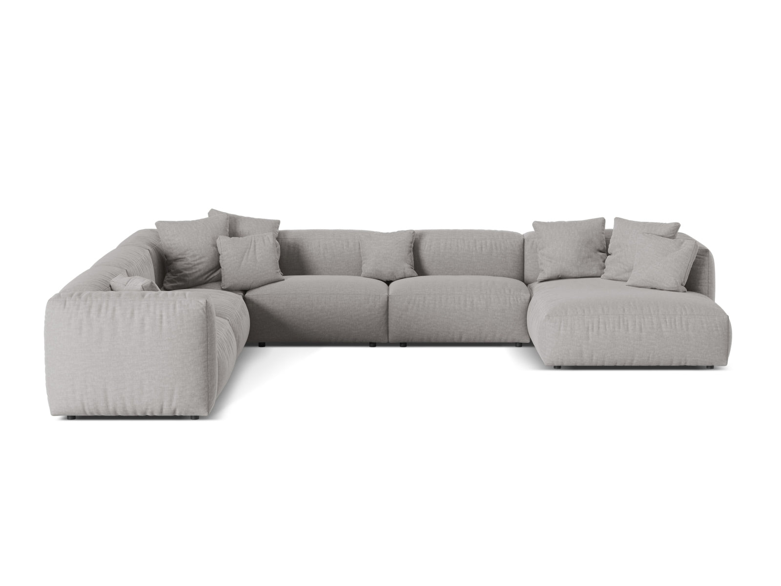 Elegantes 6-Sitzer Ecksofa Martina in linker Ausführung, ideal für gemütliche Abende und modernes Wohndesign.
