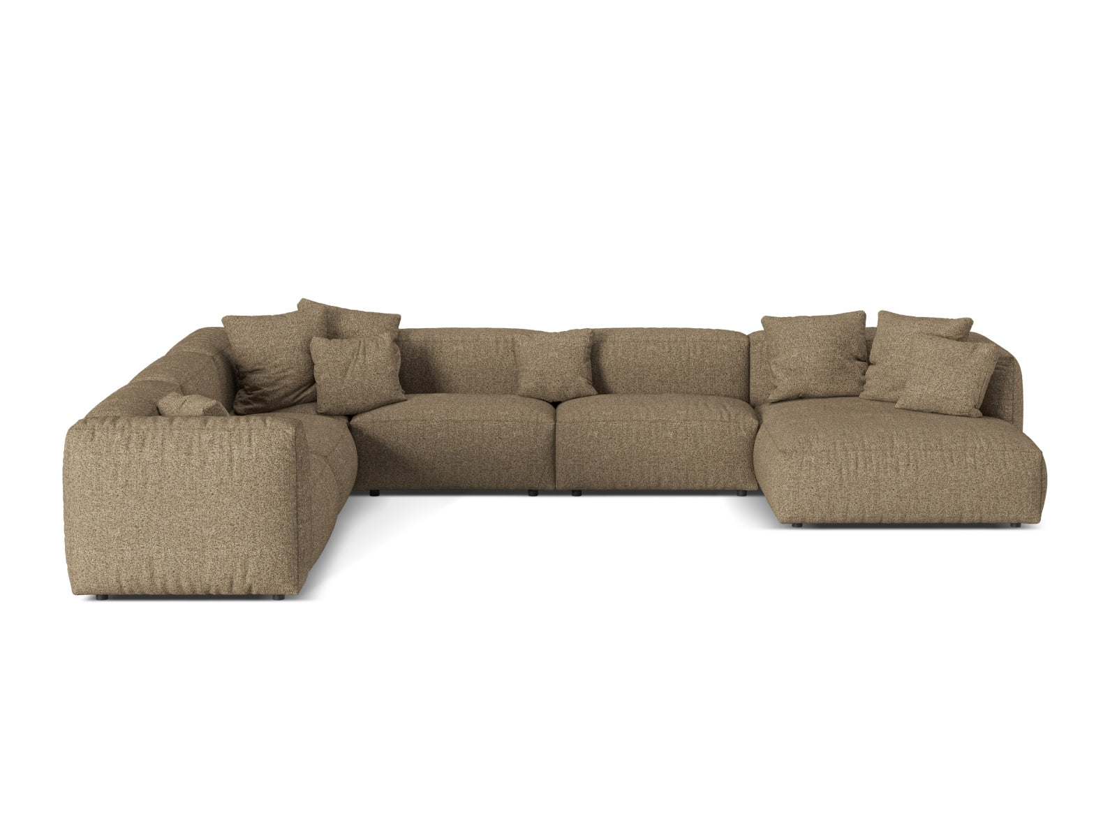 Elegantes 6-Sitzer Ecksofa Martina in linker Variante, perfekt für entspannte Stunden und moderne Wohnkonzepte.