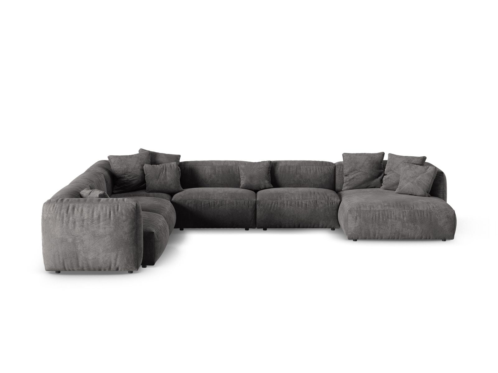 6-Sitzer Modular Ecksofa links XL Martina in Grey-Vogue präsentiert im Onlineshop von KAQTU Design AG. Ecksofa links ist von Micadoni