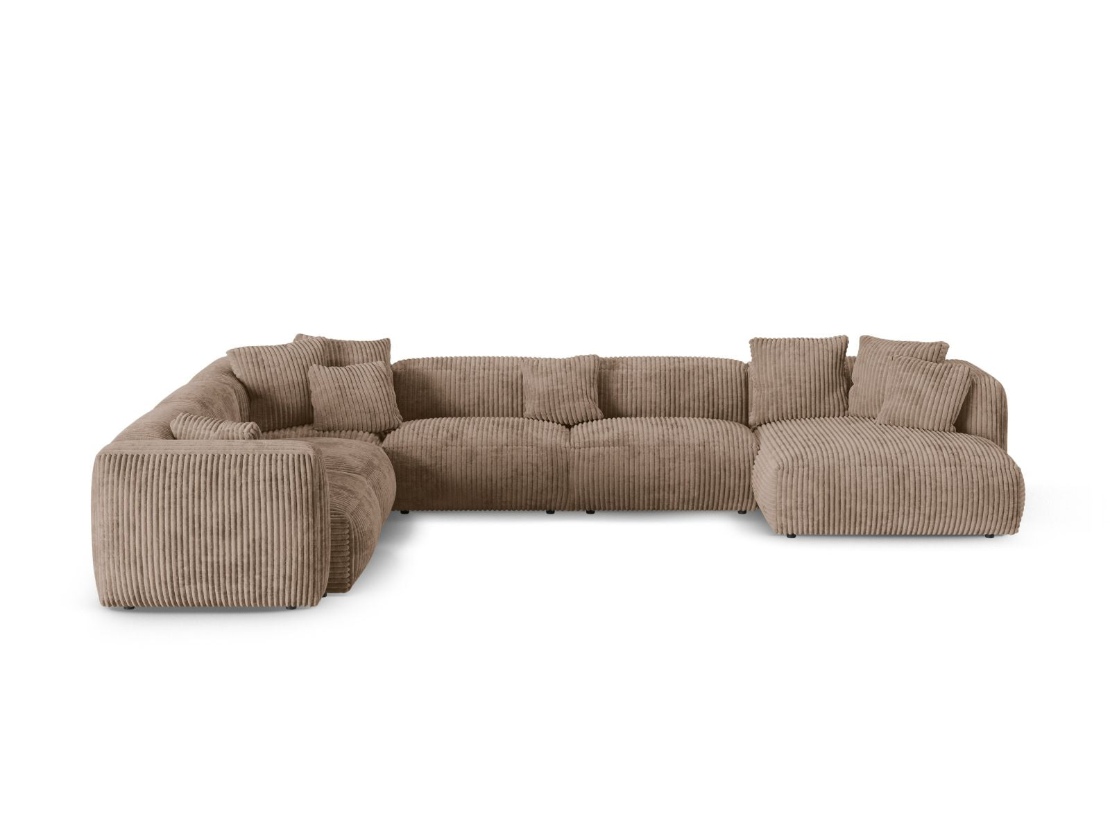 6-Sitzer Ecksofa links modular XL Martina in Acorn-Tilia präsentiert im Onlineshop von KAQTU Design AG. Ecksofa links ist von Micadoni