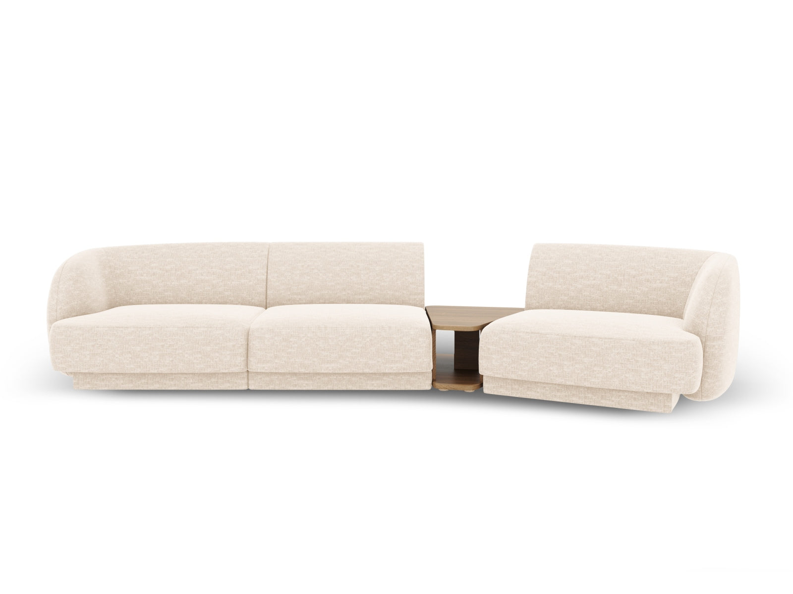 Miley Modulares Sofa rechts 3 Sitzer in Light Beige präsentiert im Onlineshop von KAQTU Design AG. L-Sofa rechts ist von Micadoni