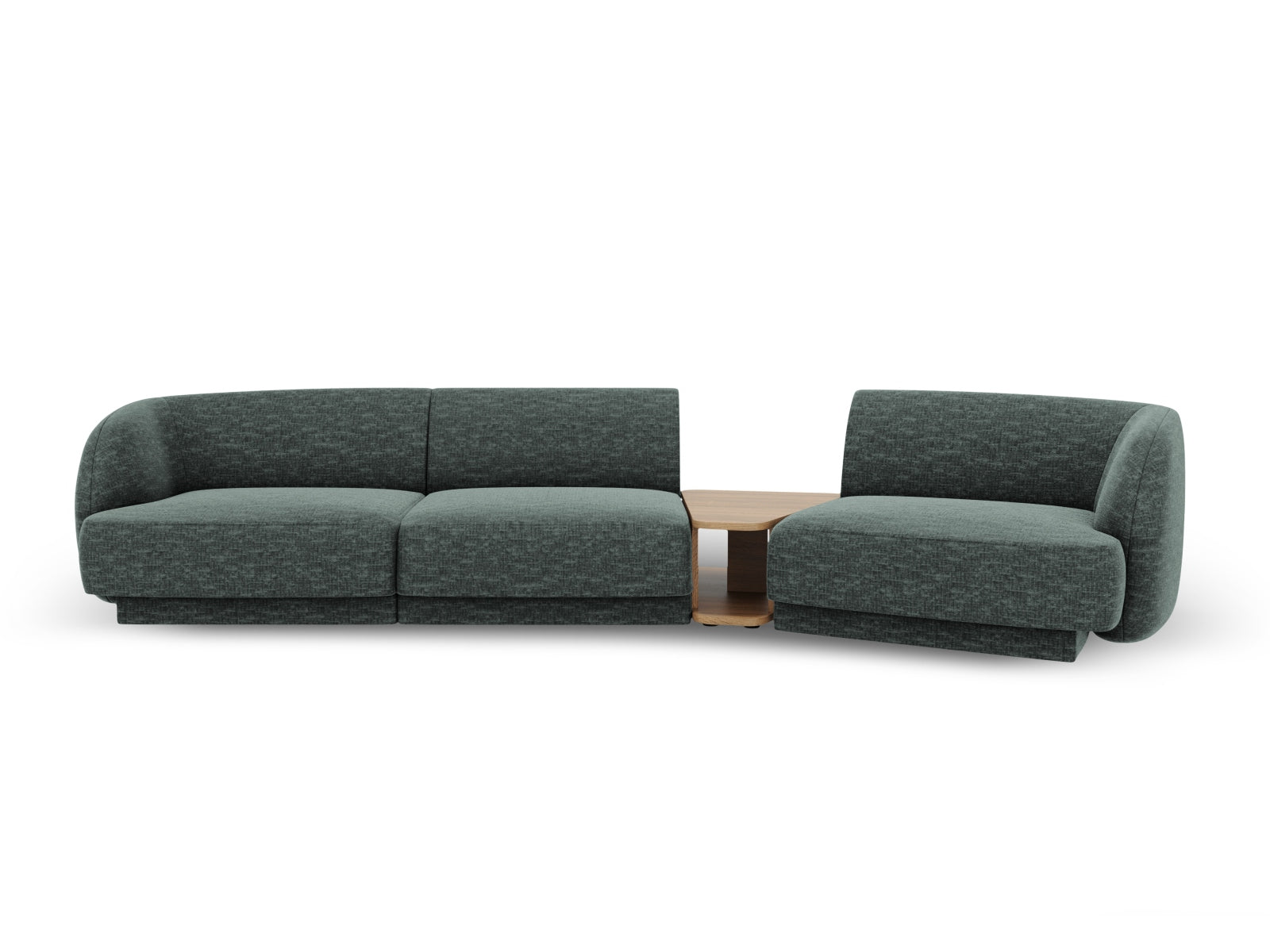 Miley Modulares Sofa rechts 3 Sitzer in Petrol präsentiert im Onlineshop von KAQTU Design AG. L-Sofa rechts ist von Micadoni