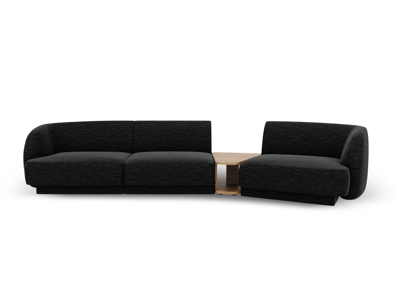 Miley Modulares Sofa rechts 3 Sitzer in Anthracite präsentiert im Onlineshop von KAQTU Design AG. L-Sofa rechts ist von Micadoni