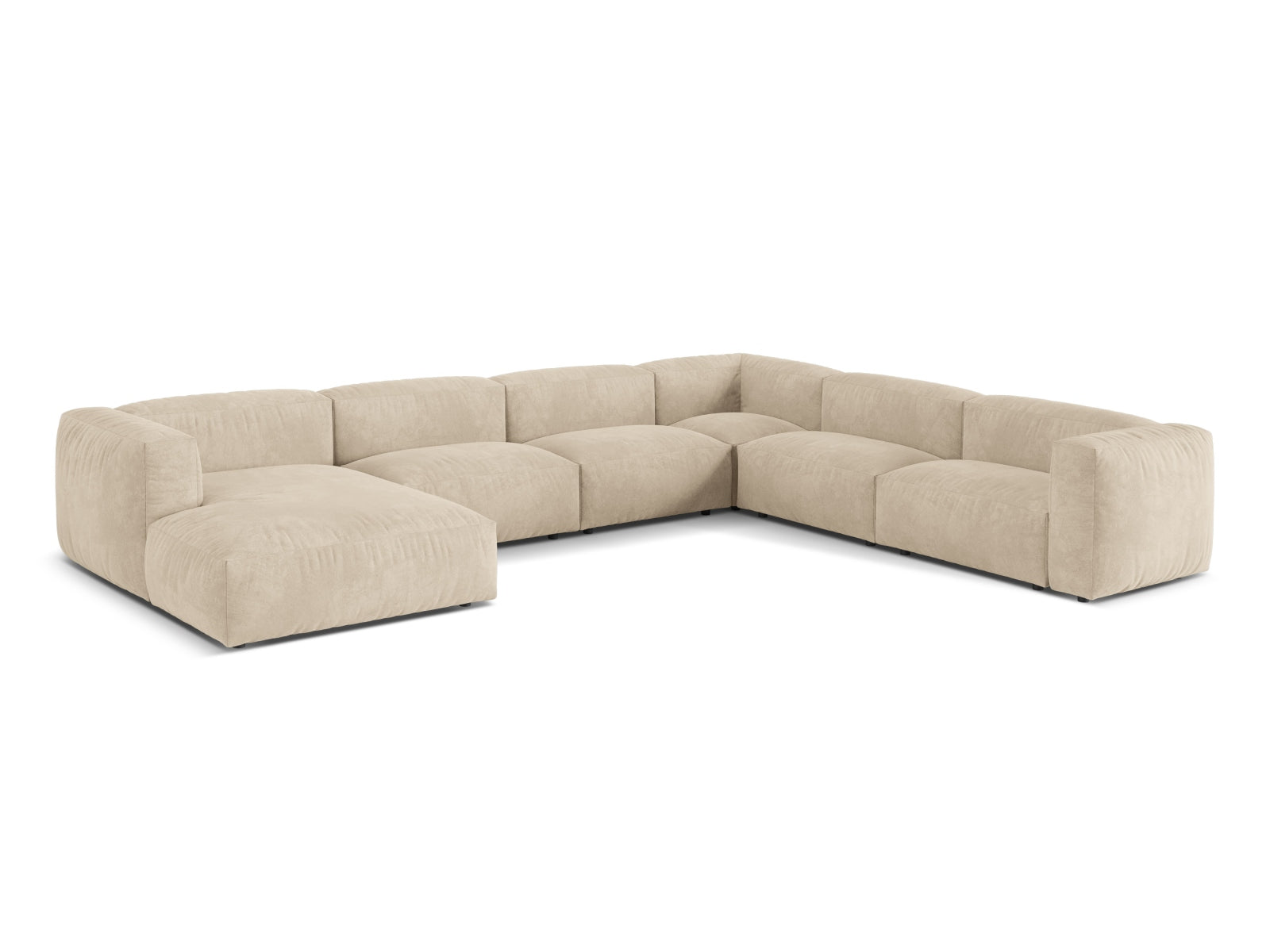 6-Sitzer Modular Ecksofa rechts XL Martina in Light Beige-Vogue präsentiert im Onlineshop von KAQTU Design AG. Ecksofa rechts ist von Micadoni