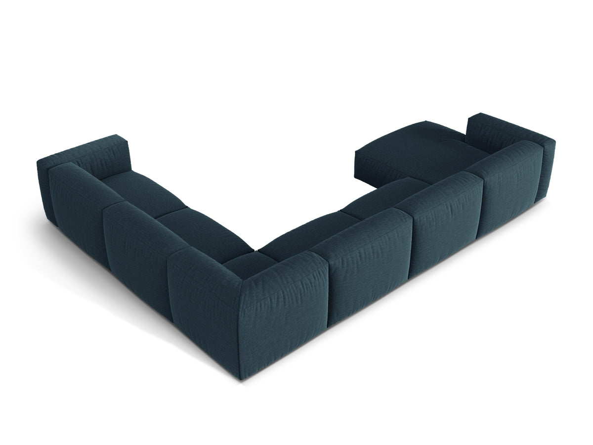 6-Sitzer Ecksofa rechts Martina in Blue Jeans-Boston präsentiert im Onlineshop von KAQTU Design AG. Ecksofa rechts ist von Micadoni