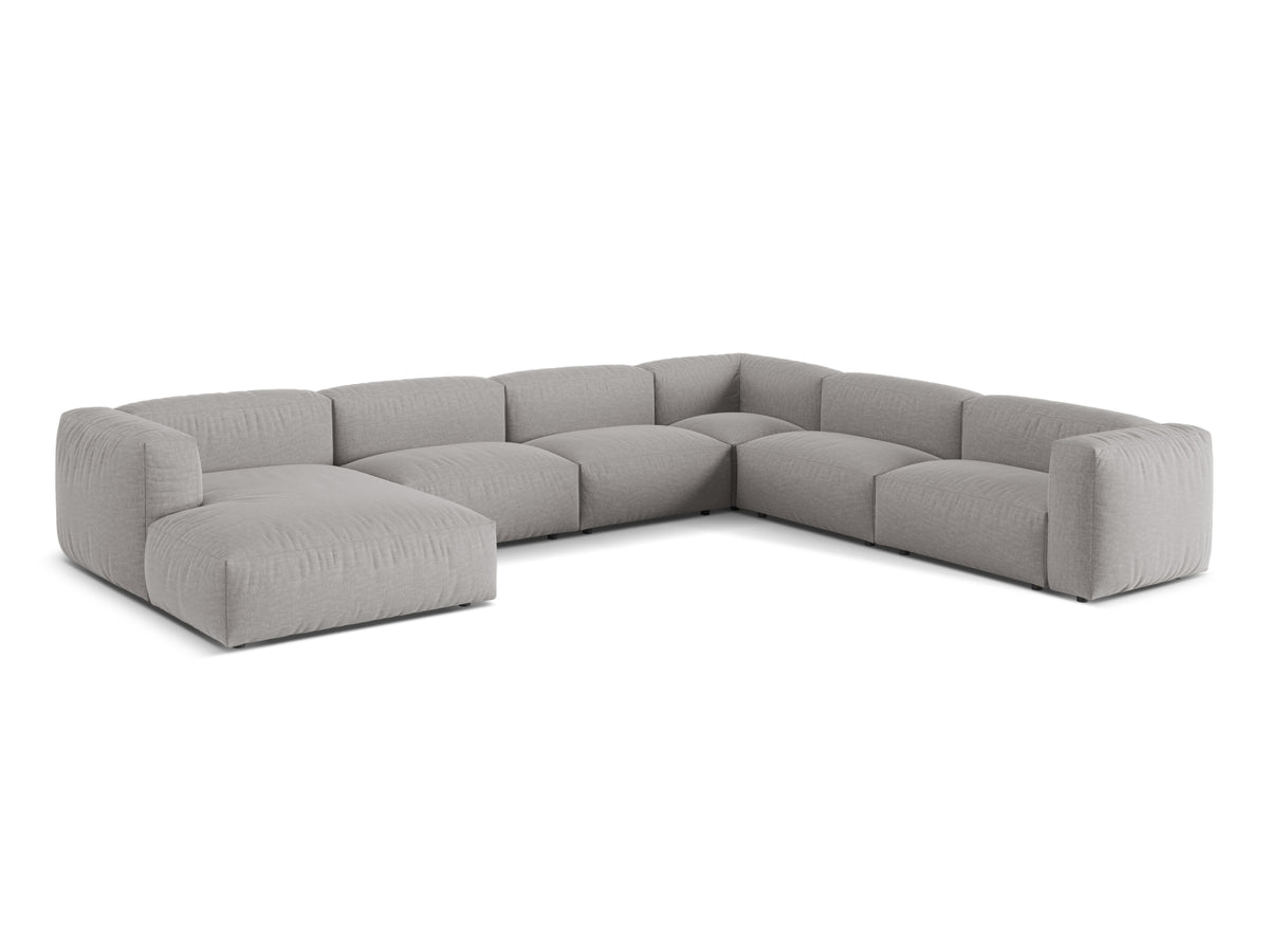 6-Sitzer Ecksofa rechts Martina in Light Grey-Boston präsentiert im Onlineshop von KAQTU Design AG. Ecksofa rechts ist von Micadoni