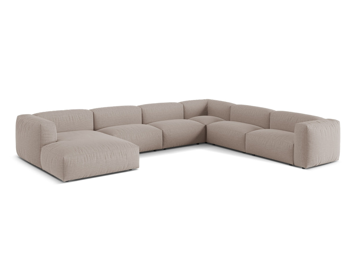 6-Sitzer Ecksofa rechts Martina in Dark Beige-Boston präsentiert im Onlineshop von KAQTU Design AG. Ecksofa rechts ist von Micadoni
