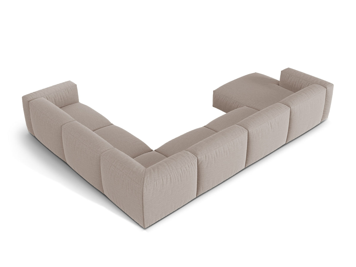 6-Sitzer Ecksofa rechts Martina in Dark Beige-Boston präsentiert im Onlineshop von KAQTU Design AG. Ecksofa rechts ist von Micadoni