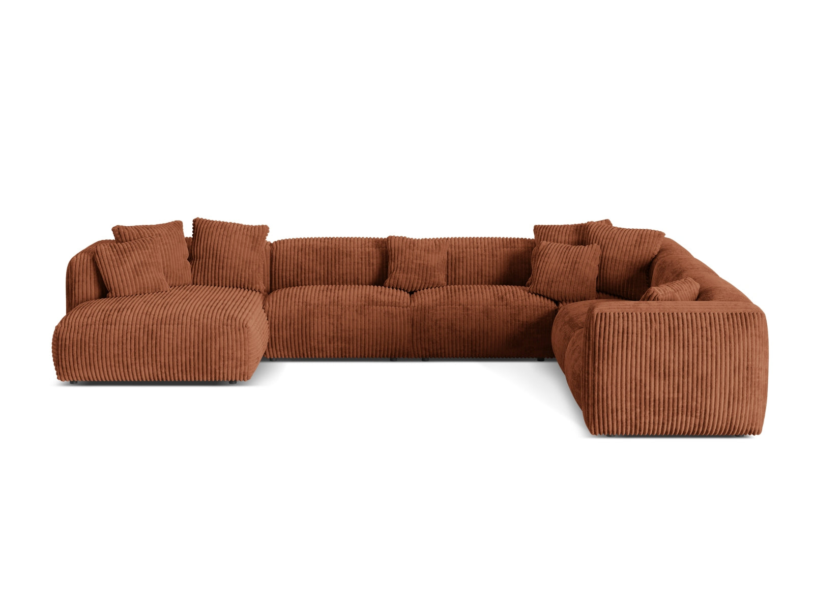 6-Sitzer Ecksofa rechts XL Martina in Brick-Tilia präsentiert im Onlineshop von KAQTU Design AG. Ecksofa rechts ist von Micadoni