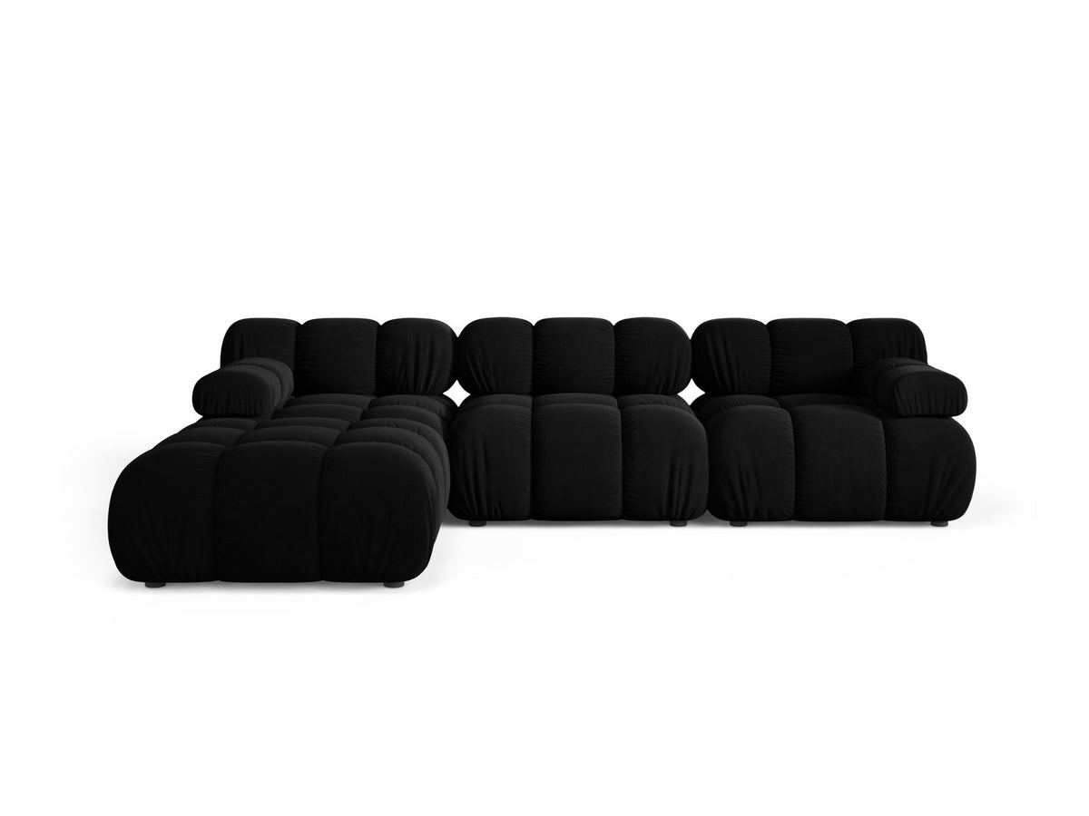 4-Sitzer Modular Sofa Bellis in Black-Venus präsentiert im Onlineshop von KAQTU Design AG. L-Sofa links ist von Micadoni
