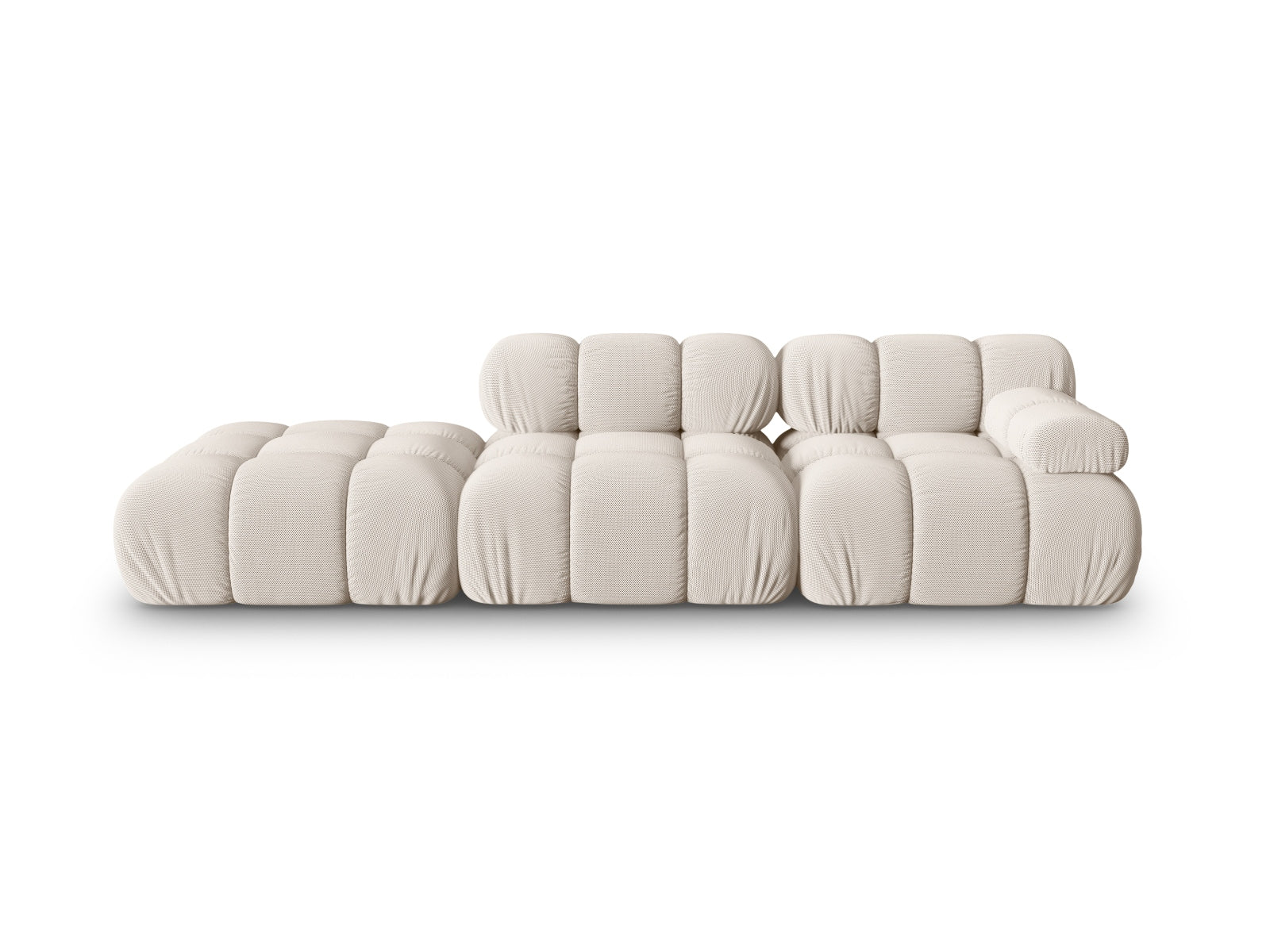 Bellis Modulares Sofa links 4 Sitzer 94cm in Light Beige-Sonic präsentiert im Onlineshop von KAQTU Design AG. L-Sofa links ist von Micadoni