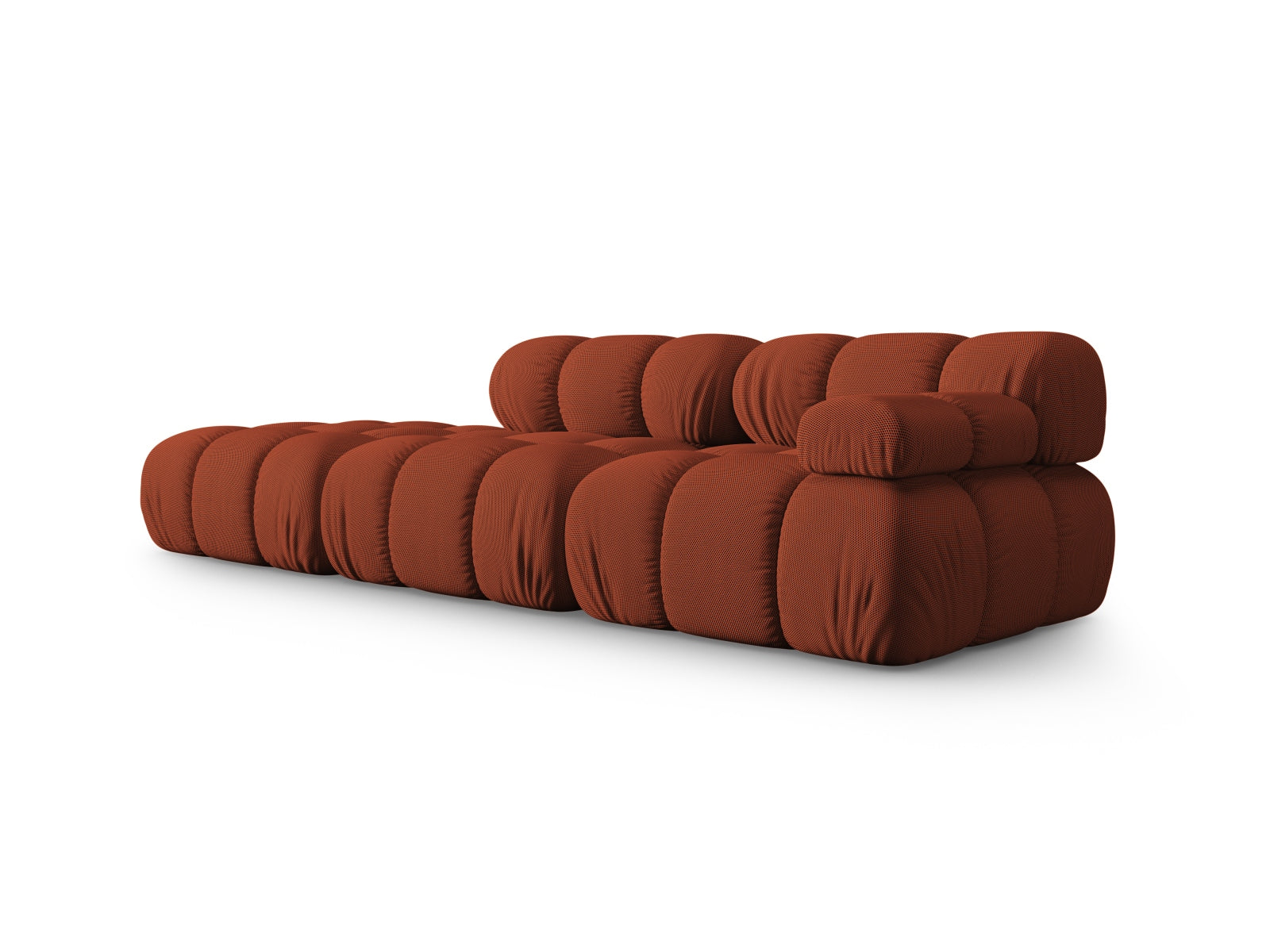 Bellis Modulares Sofa links 4 Sitzer 94cm in Brick präsentiert im Onlineshop von KAQTU Design AG. L-Sofa links ist von Micadoni