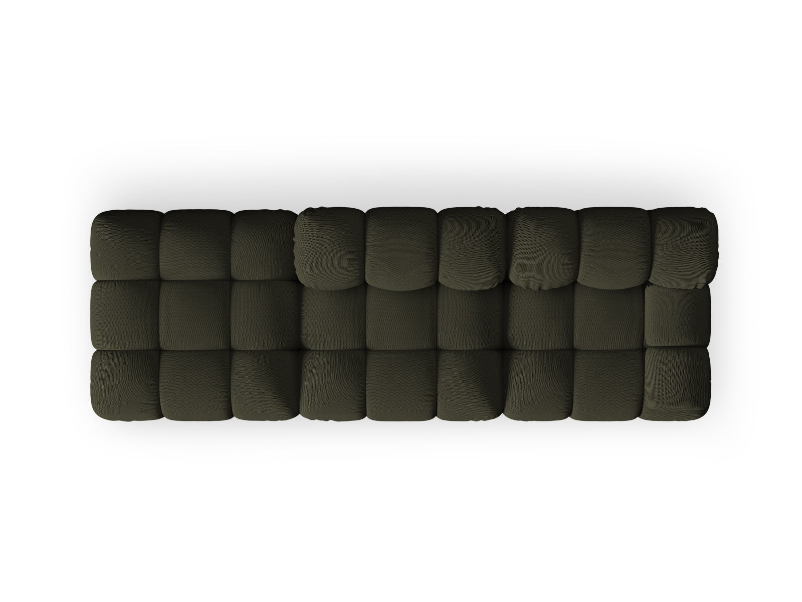 Modulares Bellis Sofa links, 4-Sitzer in Amazon Green-Sonic, perfekt für moderne Wohnkonzepte und gemütliche Entspannung.