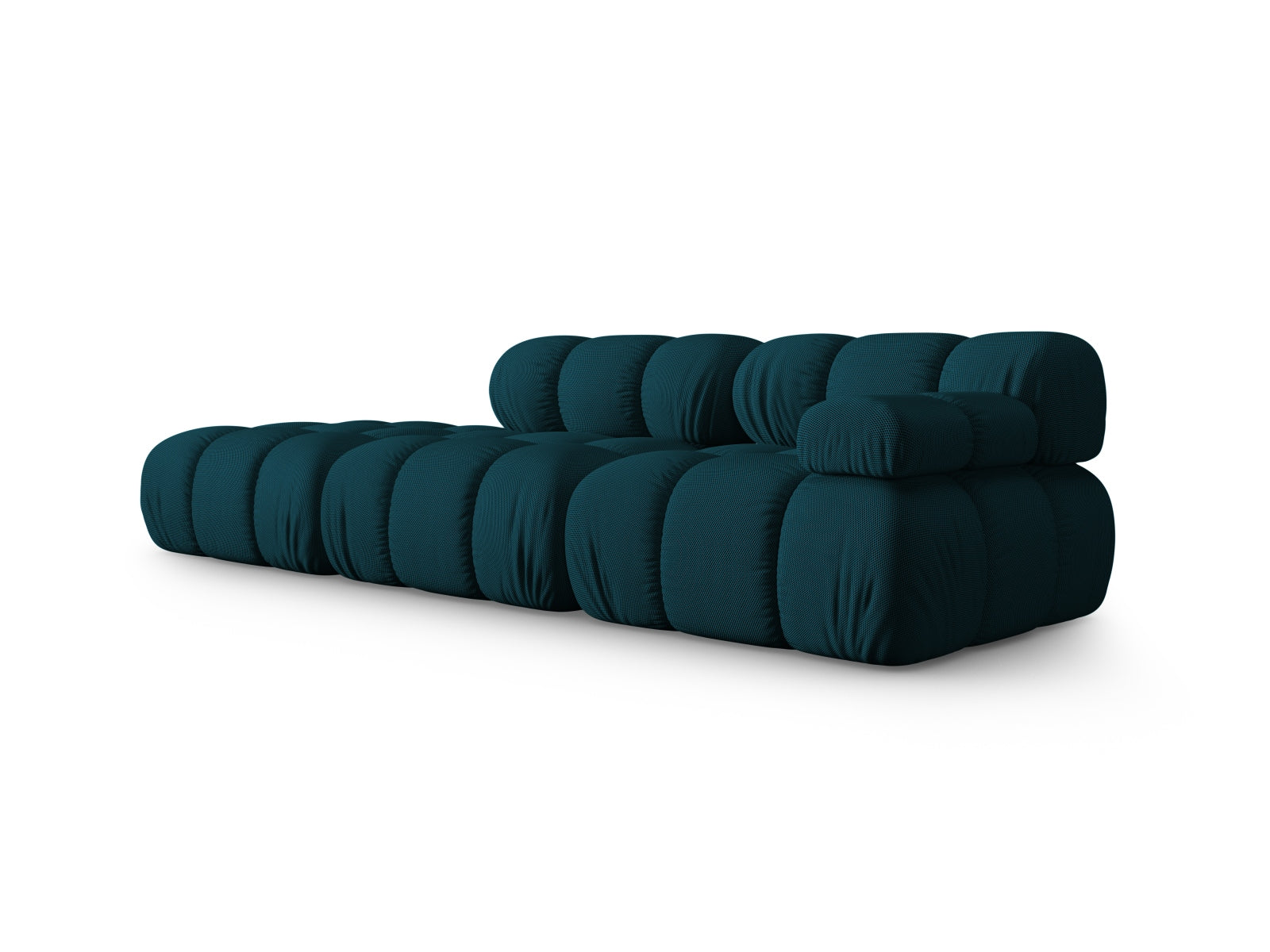 Elegantes Bellis Modulares Sofa in Navy Blue, linksseitig, 4-Sitzer mit 94 cm Breite, ideal für stilvolle Wohnräume.
