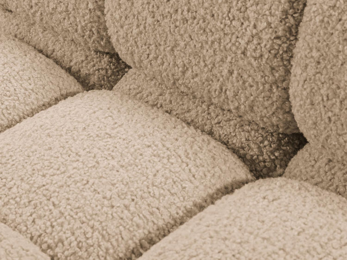 Bellis Boucle modulares Sofa links 4 Sitzer 94cm in Sand-Rolf präsentiert im Onlineshop von KAQTU Design AG. L-Sofa links ist von Micadoni