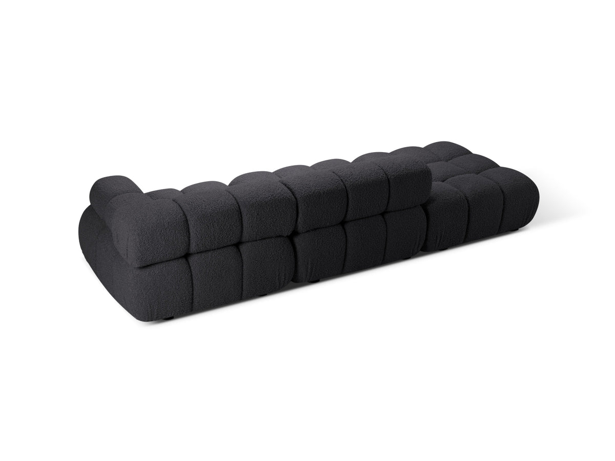 Bellis Boucle modulares Sofa links 4 Sitzer 94cm in Graphite-Rolf präsentiert im Onlineshop von KAQTU Design AG. L-Sofa links ist von Micadoni