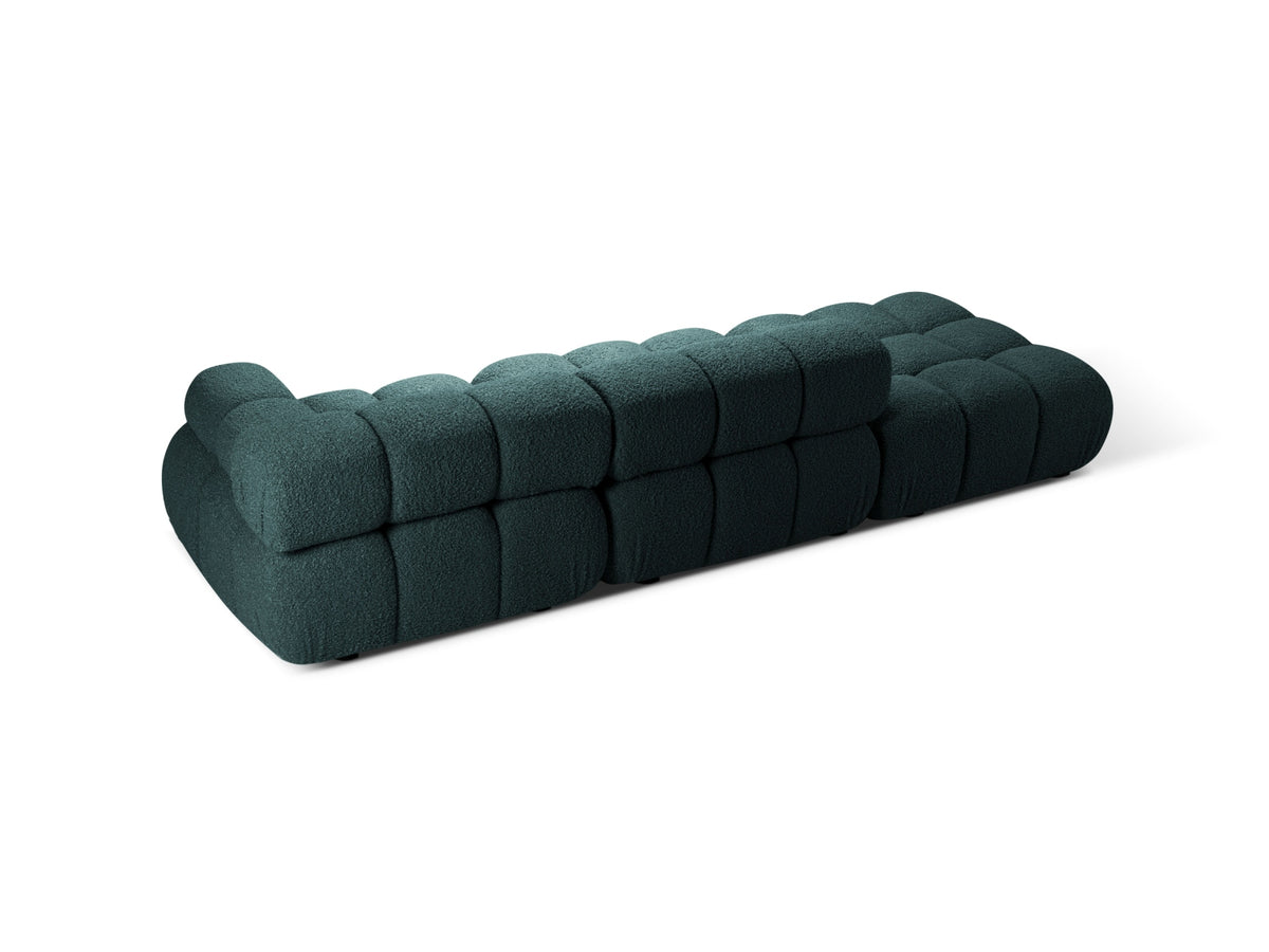 Bellis Boucle modulares Sofa links 4 Sitzer 94cm in Petrol-Rolf präsentiert im Onlineshop von KAQTU Design AG. L-Sofa links ist von Micadoni