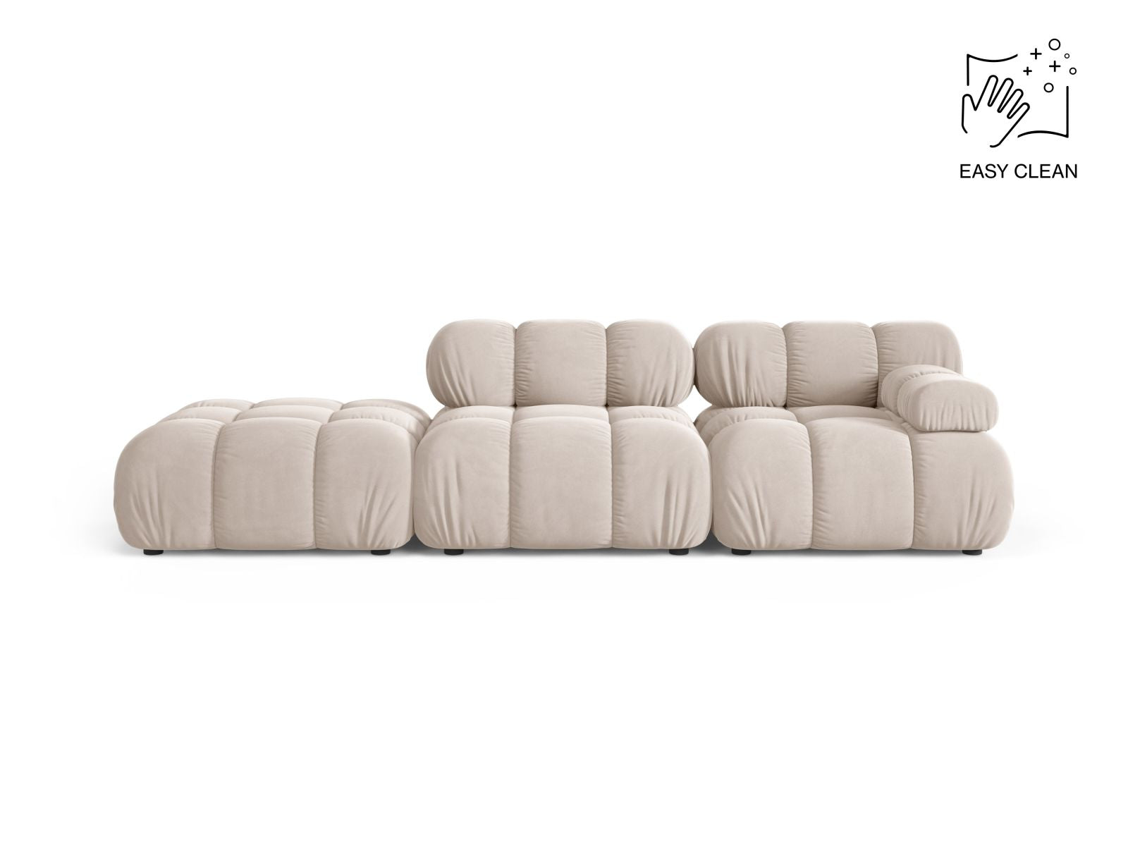 4-Sitzer Modular Sofa links Bellis in Light Beige-Venus präsentiert im Onlineshop von KAQTU Design AG. 4er Sofa ist von Micadoni