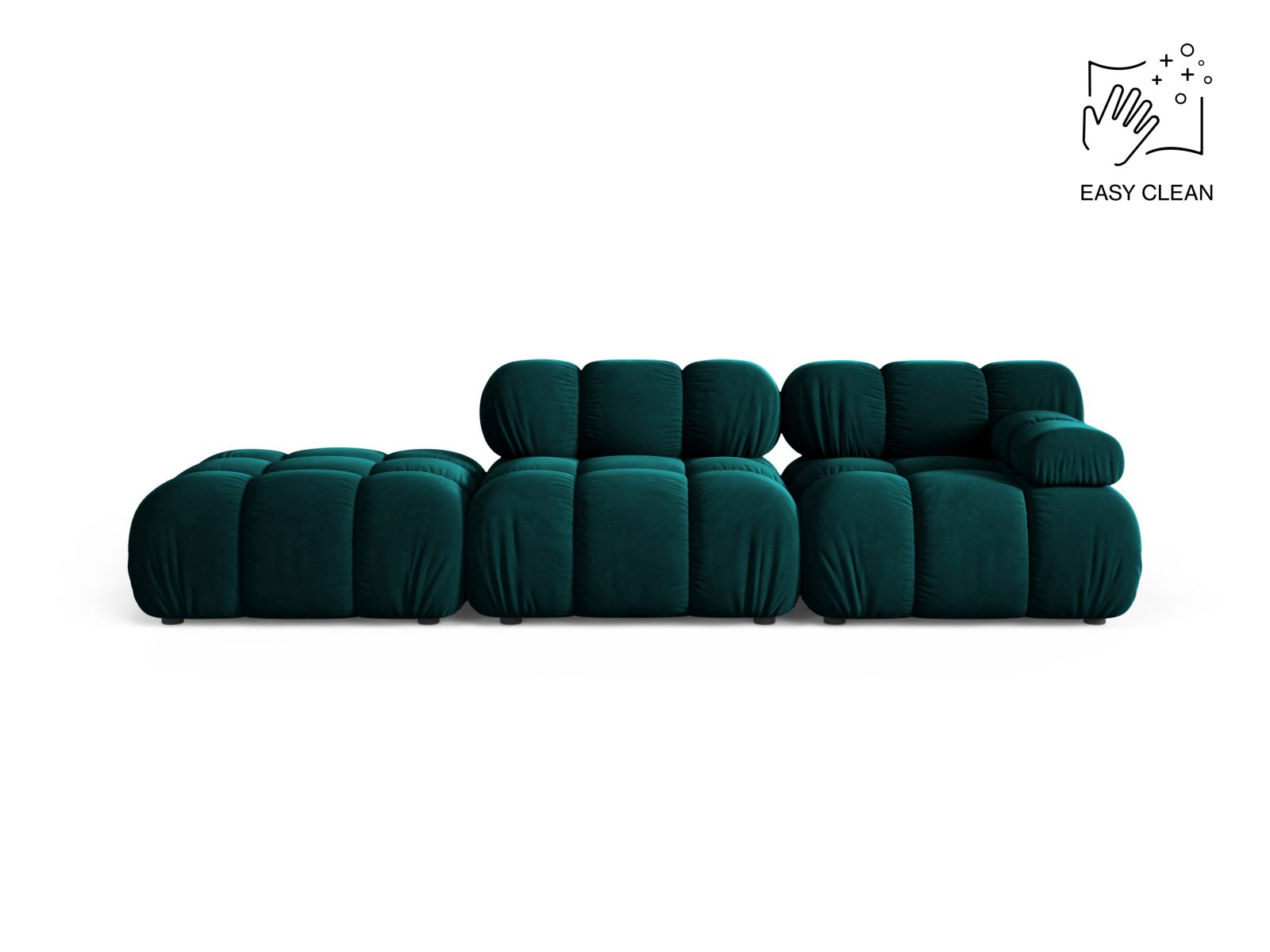 4-Sitzer Modular Sofa links Bellis in Deep Petrol-Venus präsentiert im Onlineshop von KAQTU Design AG. 4er Sofa ist von Micadoni