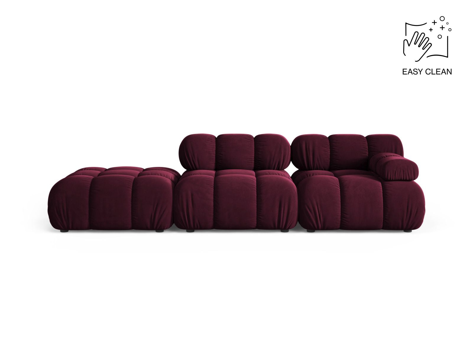 4-Sitzer Modular Sofa links Bellis in Burgundy-Venus präsentiert im Onlineshop von KAQTU Design AG. 4er Sofa ist von Micadoni