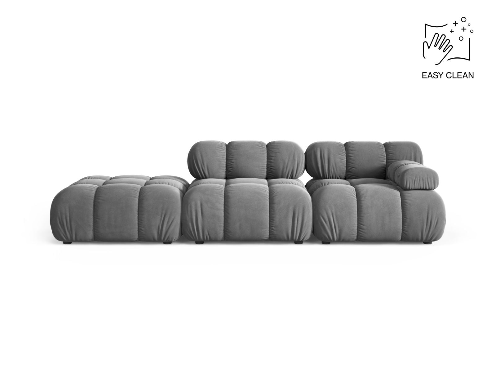 4-Sitzer Modular Sofa links Bellis in Light Grey-Venus präsentiert im Onlineshop von KAQTU Design AG. 4er Sofa ist von Micadoni