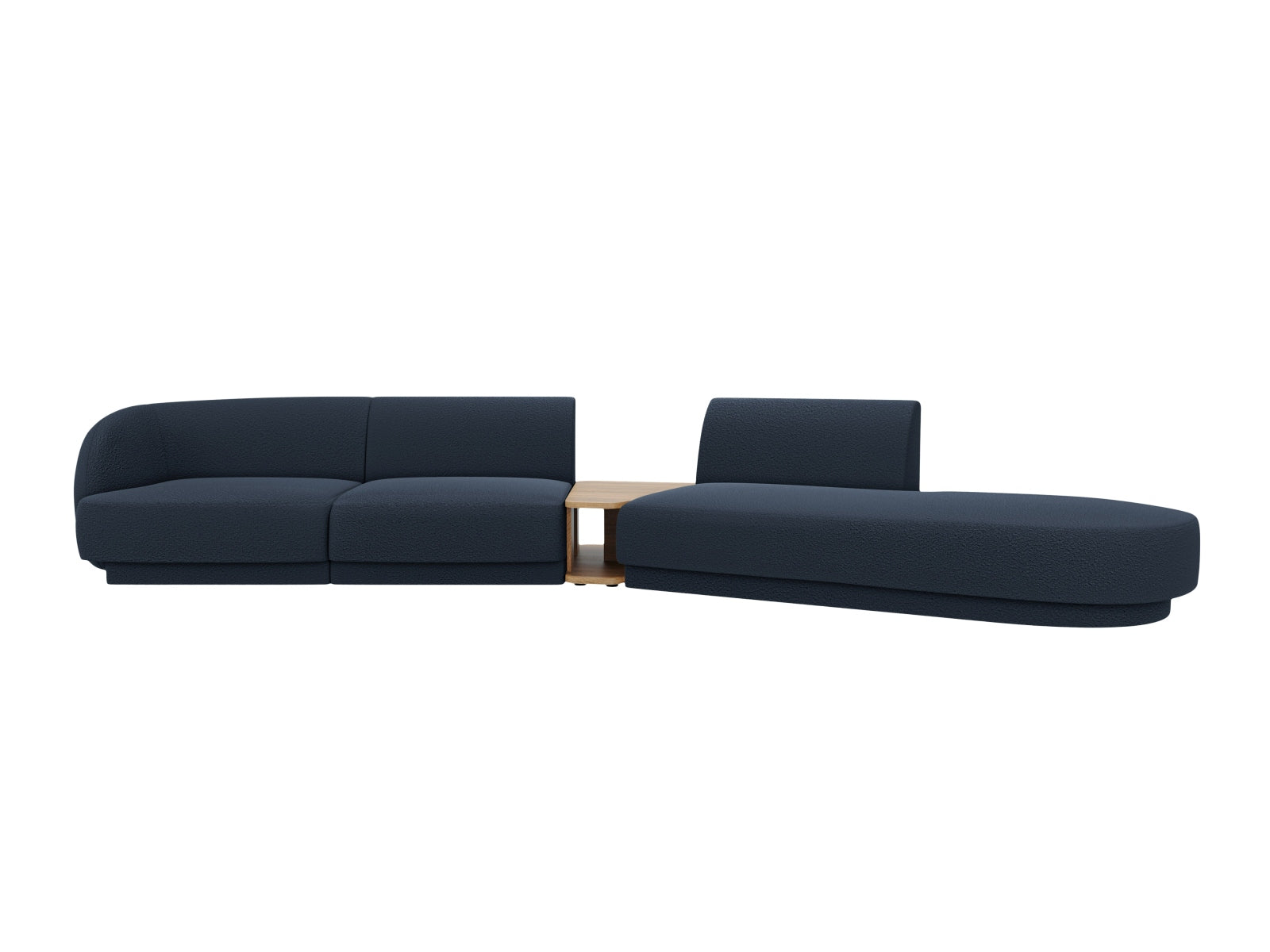 Miley Modulares Sofa rechts 4 Sitzer in Dark Blue präsentiert im Onlineshop von KAQTU Design AG. L-Sofa rechts ist von Micadoni