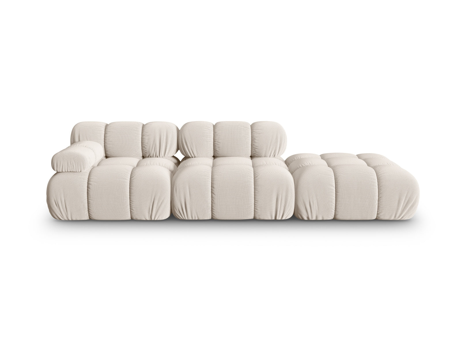 Bellis Modulares Sofa rechts 4 Sitzer 94cm in Light Beige-Sonic präsentiert im Onlineshop von KAQTU Design AG. L-Sofa rechts ist von Micadoni