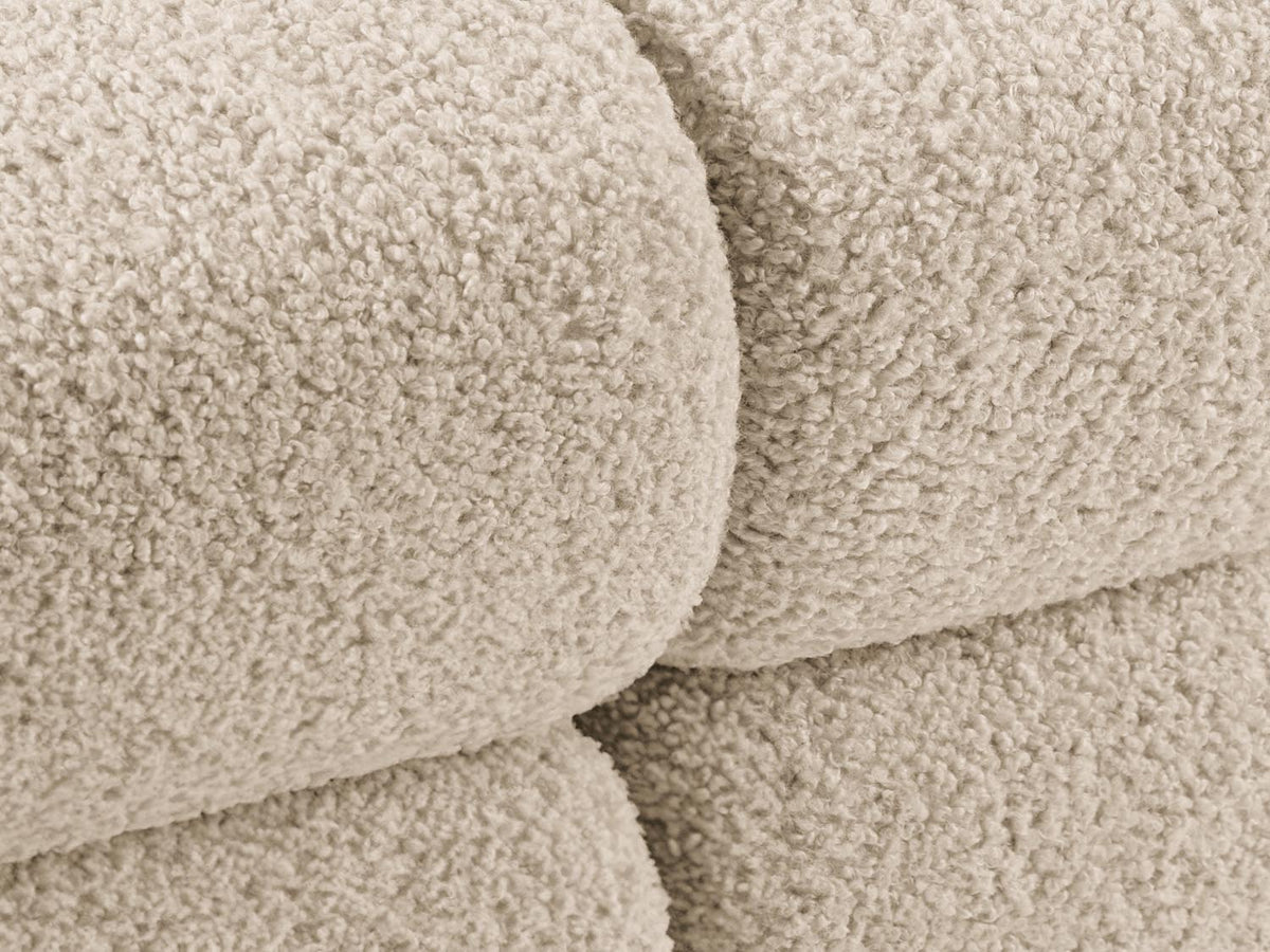 Bellis Boucle modulares Sofa rechts 4 Sitzer 94cm in Light Beige-Rolf präsentiert im Onlineshop von KAQTU Design AG. L-Sofa rechts ist von Micadoni